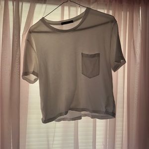 Brandy Melville white crop top